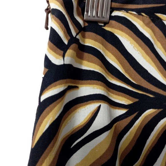 Becky & Max Pink & Tan Botanic Print Skirt  Size 10 EUC - Picture 6 of 8